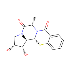 C[C@H]1C(=O)N2C[C@@H](O)[C@@H](O)[C@@H]2[C@H]2Sc3ccccc3C(=O)N12 ZINC000653731201