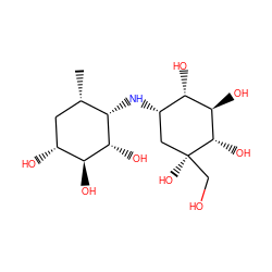 C[C@H]1C[C@@H](O)[C@H](O)[C@@H](O)[C@H]1N[C@H]1C[C@](O)(CO)[C@@H](O)[C@H](O)[C@H]1O ZINC000084727955