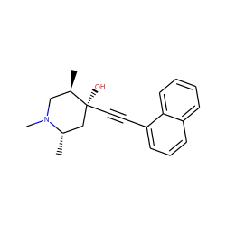 C[C@H]1C[C@](O)(C#Cc2cccc3ccccc23)[C@H](C)CN1C ZINC000003065036