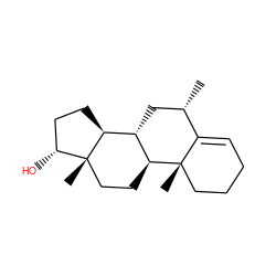 C[C@H]1C[C@H]2[C@@H]3CC[C@@H](O)[C@@]3(C)CC[C@@H]2[C@@]2(C)CCCC=C12 ZINC000014946914