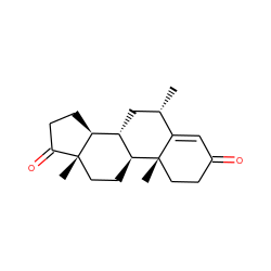 C[C@H]1C[C@H]2[C@@H]3CCC(=O)[C@@]3(C)CC[C@@H]2[C@@]2(C)CCC(=O)C=C12 ZINC000013736393