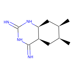 C[C@H]1C[C@H]2C(=N)NC(=N)N[C@H]2C[C@H]1C ZINC000026499514