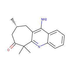 C[C@H]1CC(=O)C(C)(C)c2nc3ccccc3c(N)c2C1 ZINC000045300336