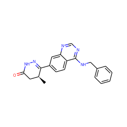 C[C@H]1CC(=O)NN=C1c1ccc2c(NCc3ccccc3)ncnc2c1 ZINC000000005300