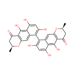 C[C@H]1CC(=O)c2c(cc3c(-c4c(O)cc(O)c5c(O)c6c(cc45)O[C@@H](C)CC6=O)c(O)cc(O)c3c2O)O1 ZINC000005328058