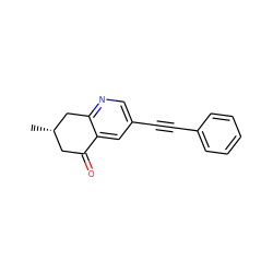 C[C@H]1CC(=O)c2cc(C#Cc3ccccc3)cnc2C1 ZINC000096274159