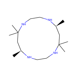 C[C@H]1CC(C)(C)NCCN[C@@H](C)CC(C)(C)NCCN1 ZINC000019939481