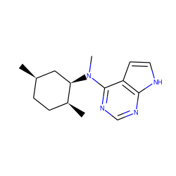 C[C@H]1CC[C@@H](C)C[C@H]1N(C)c1ncnc2[nH]ccc12 ZINC000066251077