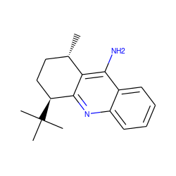 C[C@H]1CC[C@H](C(C)(C)C)c2nc3ccccc3c(N)c21 ZINC000045288018