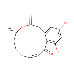 C[C@H]1CCC/C=C/C(=O)c2c(O)cc(O)cc2CC(=O)O1 ZINC000006037446