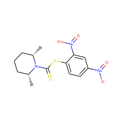 C[C@H]1CCC[C@@H](C)N1C(=S)Sc1ccc([N+](=O)[O-])cc1[N+](=O)[O-] ZINC000095572617