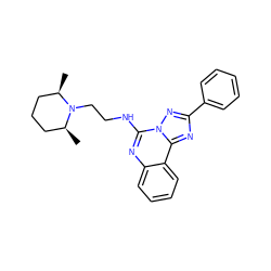 C[C@H]1CCC[C@@H](C)N1CCNc1nc2ccccc2c2nc(-c3ccccc3)nn12 ZINC000005055224