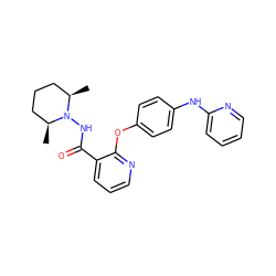 C[C@H]1CCC[C@@H](C)N1NC(=O)c1cccnc1Oc1ccc(Nc2ccccn2)cc1 ZINC000142827341