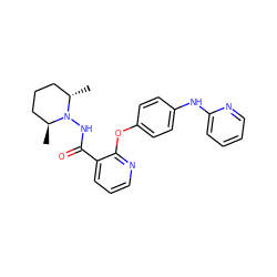 C[C@H]1CCC[C@H](C)N1NC(=O)c1cccnc1Oc1ccc(Nc2ccccn2)cc1 ZINC000142827562