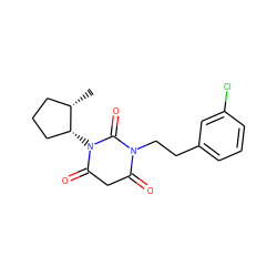 C[C@H]1CCC[C@H]1N1C(=O)CC(=O)N(CCc2cccc(Cl)c2)C1=O ZINC000101678261