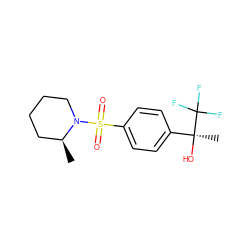 C[C@H]1CCCCN1S(=O)(=O)c1ccc([C@](C)(O)C(F)(F)F)cc1 ZINC000035930584