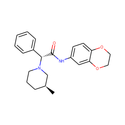 C[C@H]1CCCN([C@@H](C(=O)Nc2ccc3c(c2)OCCO3)c2ccccc2)C1 ZINC000003742083