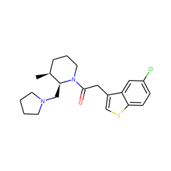 C[C@H]1CCCN(C(=O)Cc2csc3ccc(Cl)cc23)[C@H]1CN1CCCC1 ZINC000029042994