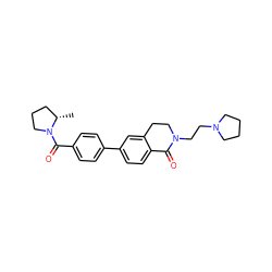 C[C@H]1CCCN1C(=O)c1ccc(-c2ccc3c(c2)CCN(CCN2CCCC2)C3=O)cc1 ZINC000084653050