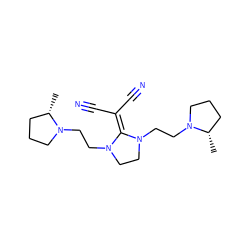 C[C@H]1CCCN1CCN1CCN(CCN2CCC[C@@H]2C)C1=C(C#N)C#N ZINC000034634853