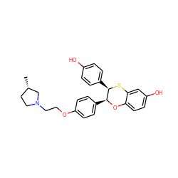 C[C@H]1CCN(CCOc2ccc([C@@H]3Oc4ccc(O)cc4S[C@@H]3c3ccc(O)cc3)cc2)C1 ZINC000028350246