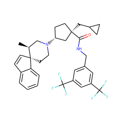 C[C@H]1CN([C@@H]2CC[C@@](CC3CC3)(C(=O)NCc3cc(C(F)(F)F)cc(C(F)(F)F)c3)C2)CC[C@]12C=Cc1ccccc12 ZINC000028704016