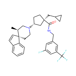 C[C@H]1CN([C@@H]2CC[C@@](CC3CC3)(C(=O)NCc3cc(F)cc(C(F)(F)F)c3)C2)CC[C@]12C=Cc1ccccc12 ZINC000028704070