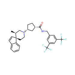 C[C@H]1CN([C@@H]2CC[C@H](C(=O)NCc3cc(C(F)(F)F)cc(C(F)(F)F)c3)C2)CC[C@@]12C=Cc1ccccc12 ZINC000028645319