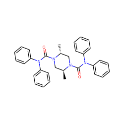 C[C@H]1CN(C(=O)N(c2ccccc2)c2ccccc2)[C@H](C)CN1C(=O)N(c1ccccc1)c1ccccc1 ZINC000026173755