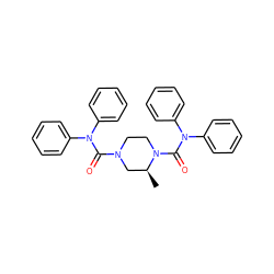 C[C@H]1CN(C(=O)N(c2ccccc2)c2ccccc2)CCN1C(=O)N(c1ccccc1)c1ccccc1 ZINC000000606134