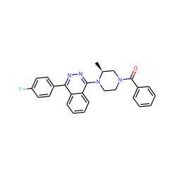 C[C@H]1CN(C(=O)c2ccccc2)CCN1c1nnc(-c2ccc(F)cc2)c2ccccc12 ZINC000058538227