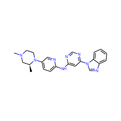 C[C@H]1CN(C)CCN1c1ccc(Nc2cc(-n3cnc4ccccc43)ncn2)nc1 ZINC001772580864