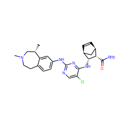 C[C@H]1CN(C)CCc2ccc(Nc3ncc(Cl)c(N[C@H]4[C@@H](C(N)=O)[C@@H]5C=C[C@H]4C5)n3)cc21 ZINC000169345265