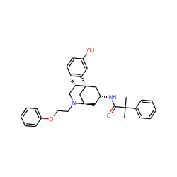 C[C@H]1CN(CCOc2ccccc2)[C@@H]2C[C@@H](NC(=O)C(C)(C)c3ccccc3)C[C@@]1(c1cccc(O)c1)C2 ZINC000038147754