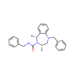 C[C@H]1CN(Cc2ccccc2)c2ccccc2[C@@H](C)N1C(=O)NCc1ccccc1 ZINC001772651396