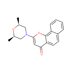 C[C@H]1CN(c2cc(=O)c3ccc4ccccc4c3o2)C[C@@H](C)O1 ZINC000013608096