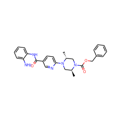 C[C@H]1CN(c2ccc(C(=O)Nc3ccccc3N)cn2)[C@H](C)CN1C(=O)OCc1ccccc1 ZINC000028824489