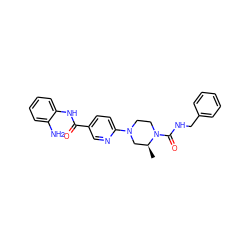 C[C@H]1CN(c2ccc(C(=O)Nc3ccccc3N)cn2)CCN1C(=O)NCc1ccccc1 ZINC000028824496