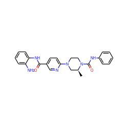 C[C@H]1CN(c2ccc(C(=O)Nc3ccccc3N)cn2)CCN1C(=O)Nc1ccccc1 ZINC000028824495