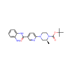 C[C@H]1CN(c2ccc(C(=O)Nc3ccccc3N)cn2)CCN1C(=O)OC(C)(C)C ZINC000028824484