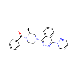 C[C@H]1CN(c2nnc(N3CC=CC=N3)c3ccccc23)CCN1C(=O)c1ccccc1 ZINC000049110405