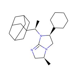 C[C@H]1CN=C2N1C[C@H](C1CCCCC1)N2[C@H](C)C12CC3CC(CC(C3)C1)C2 ZINC000027203794