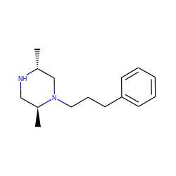 C[C@H]1CN[C@H](C)CN1CCCc1ccccc1 ZINC000022938521