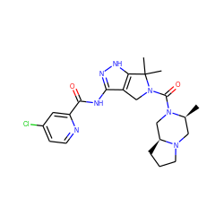 C[C@H]1CN2CCC[C@H]2CN1C(=O)N1Cc2c(NC(=O)c3cc(Cl)ccn3)n[nH]c2C1(C)C ZINC000114183819