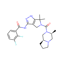 C[C@H]1CN2CCC[C@H]2CN1C(=O)N1Cc2c(NC(=O)c3cccc(F)c3F)n[nH]c2C1(C)C ZINC000114182255