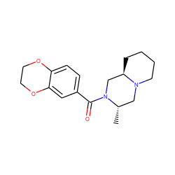 C[C@H]1CN2CCCC[C@@H]2CN1C(=O)c1ccc2c(c1)OCCO2 ZINC000066124386