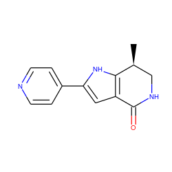 C[C@H]1CNC(=O)c2cc(-c3ccncc3)[nH]c21 ZINC000013979512