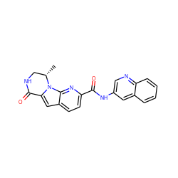 C[C@H]1CNC(=O)c2cc3ccc(C(=O)Nc4cnc5ccccc5c4)nc3n21 ZINC000148484039