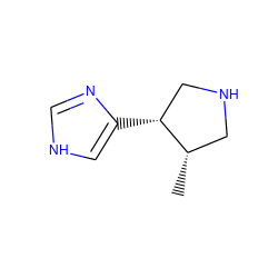 C[C@H]1CNC[C@H]1c1c[nH]cn1 ZINC000026501133