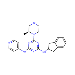 C[C@H]1CNCCN1c1nc(Nc2ccncc2)nc(NC2Cc3ccccc3C2)n1 ZINC000045290347